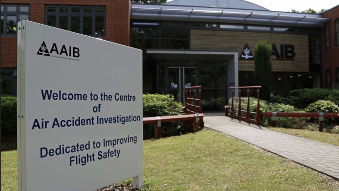AAIB Office with sign