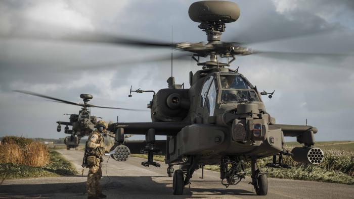 Apache AH64-E helicopters 