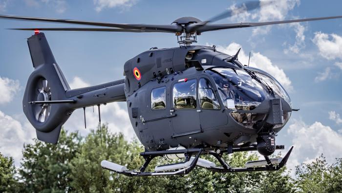 Black H145M in flight