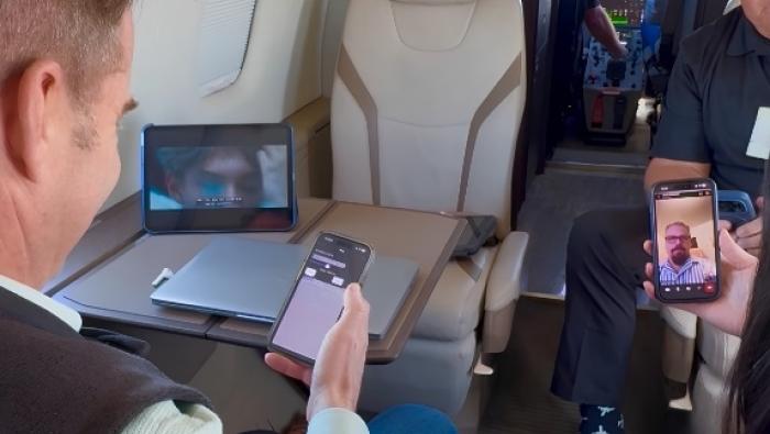 Connectivity in PC-24 cabin