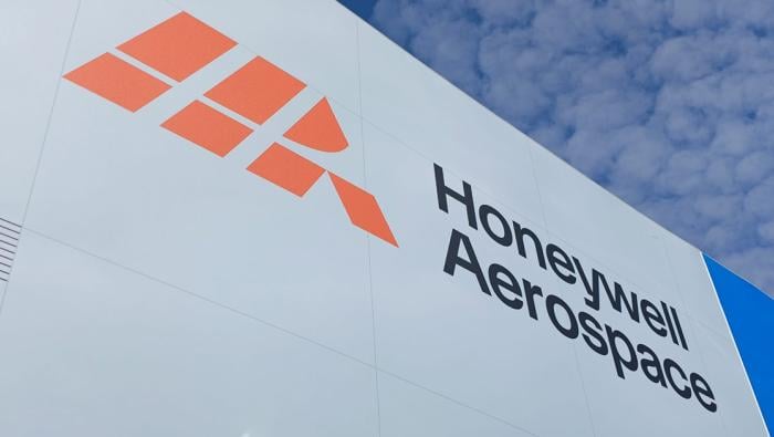 Honeywell Aerospace new logo on chalet