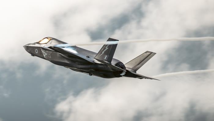 UK F-35 in flight