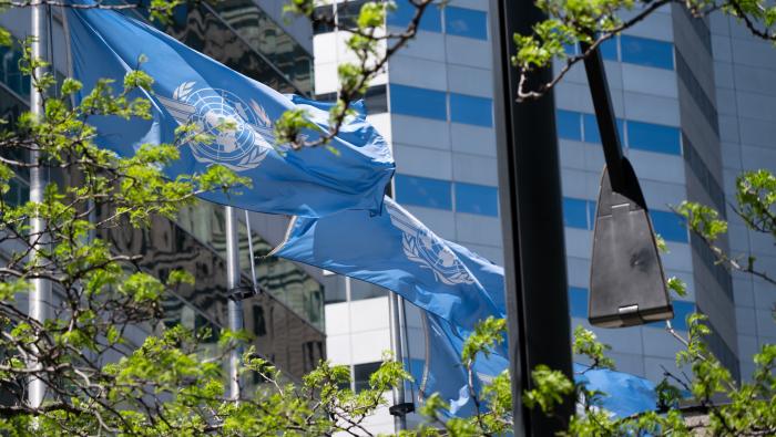 ICAO building with flag 