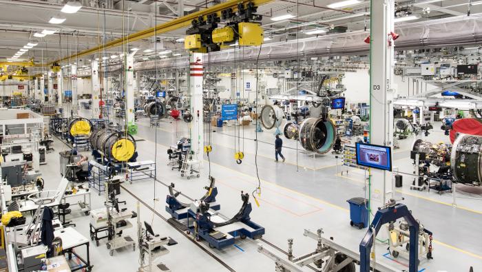 Pratt & Whitney's engine assembly facility in Middletown, Ct.