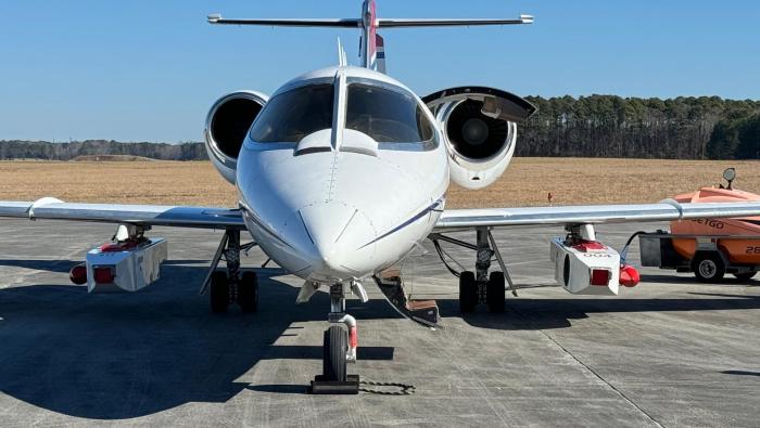 Aery Aviation Learjet with hard points
