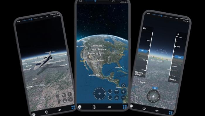 FlightPath3D flight-tracking display