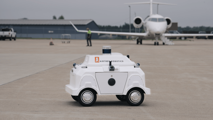 wingwalking robot on ramp