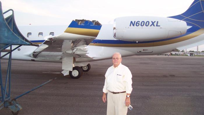 Joe Sharkey with Embraer Legacy 600 involved in collision