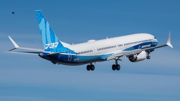 Boeing 737 Max 10 airliner 