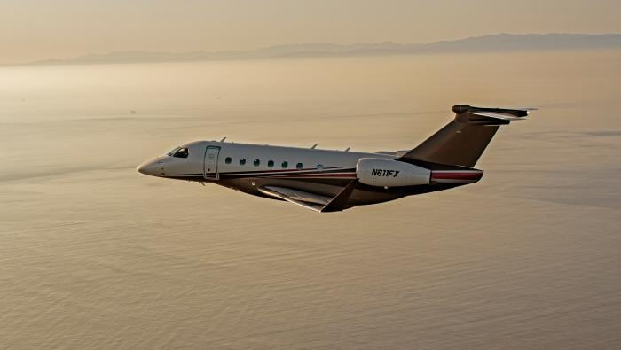 Embraer Praetor 600E in flight