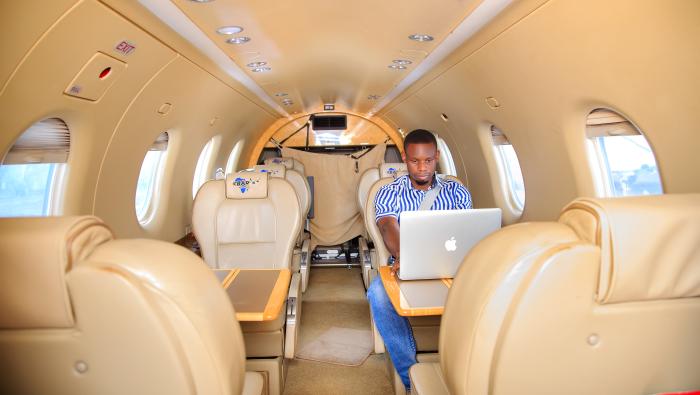 Bar Aviation Challenger fitted with Gogo connectivity