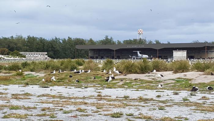 Henderson Field on Midway Island