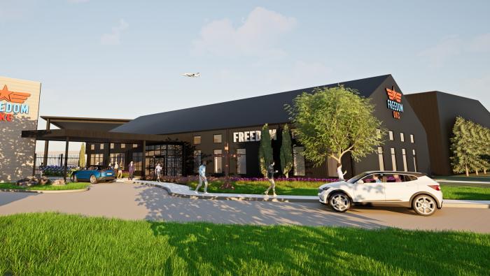 Artist rendering of new FBO planned for KOKC