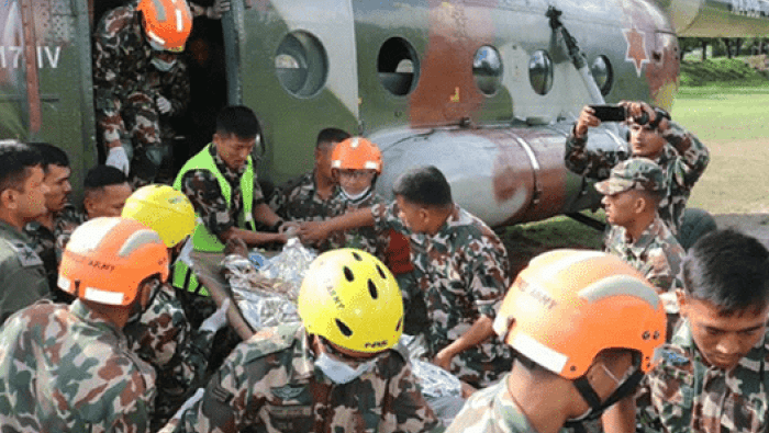 Nepal army helicopter 