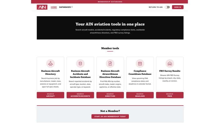 AIN Membership website