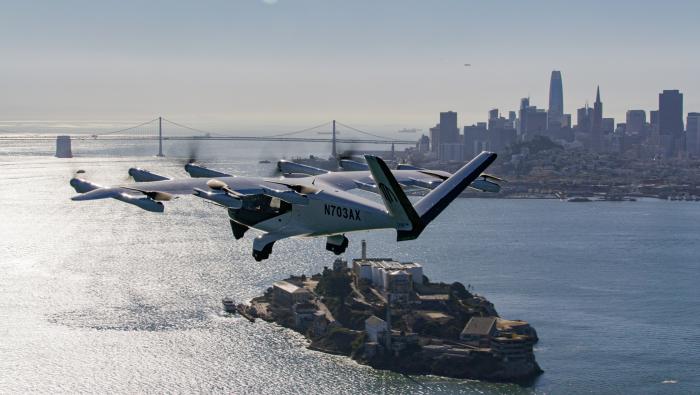 Archer's Midnight eVTOL aircraft in San Francisco