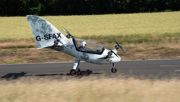 Skyfly Axe aircraft on runway