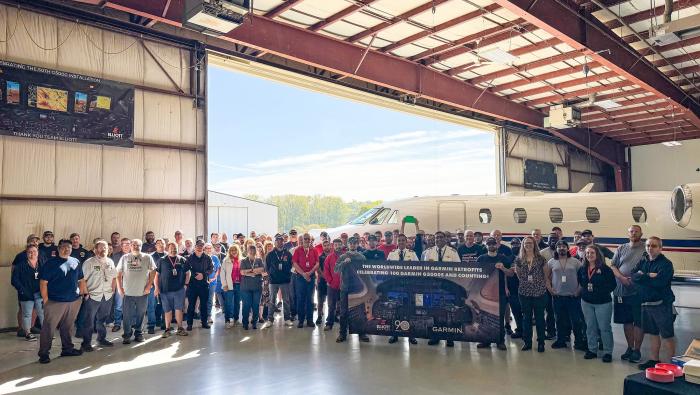 Elliott Aviation 100th Garmin G5000 avionics installation