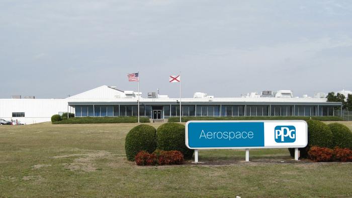 front view of office with sign