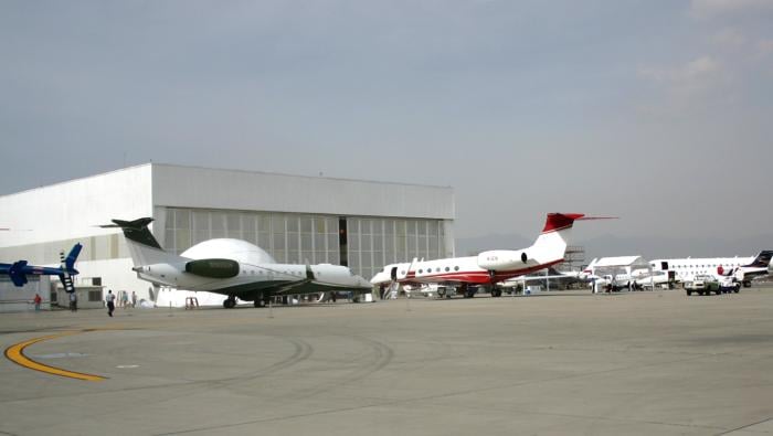 jets on ramp at Mexican airport
