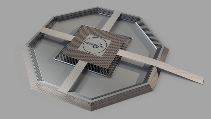 Graphic rendering of octagonal landing pad 