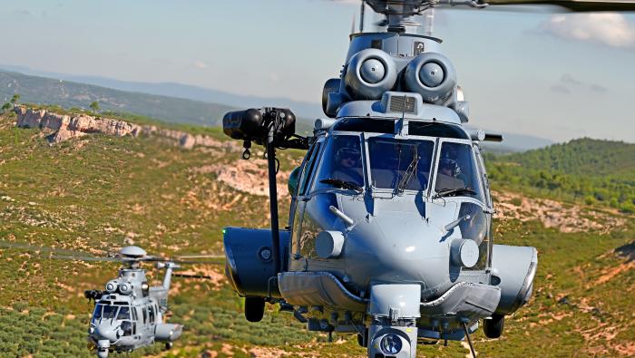 Two H225Ms in flight 