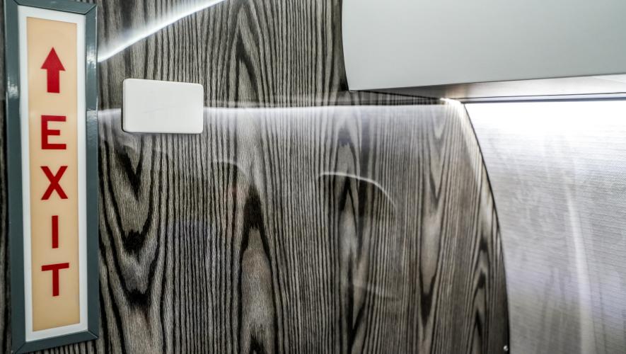 Hydro-dipped bulkhead- woodgrain