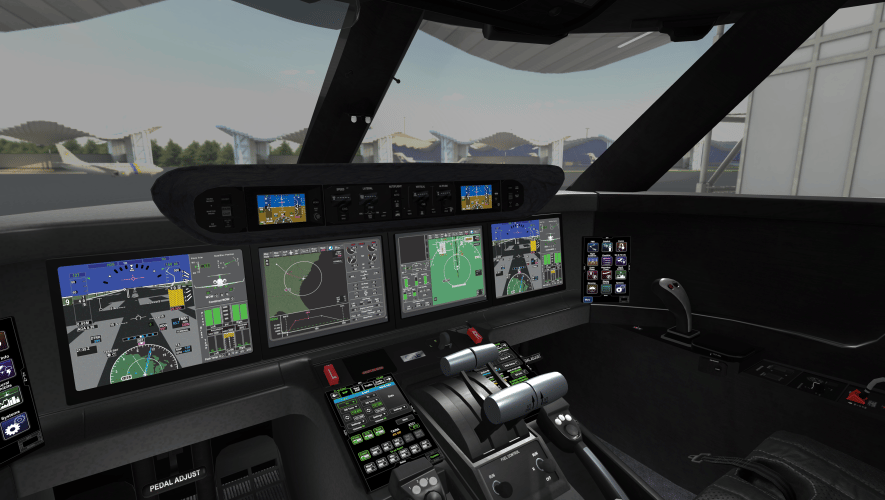 CAE G500 cockpit simulator