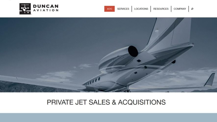 Duncan Aviaiton aircraft sales