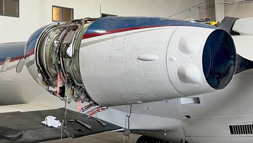EAP Learjet 35 engine