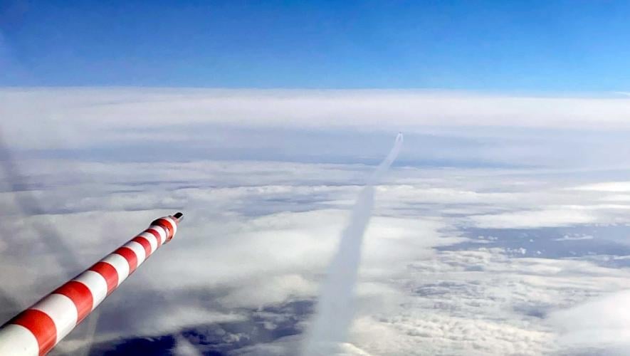 Probe on Falcon 20E jet