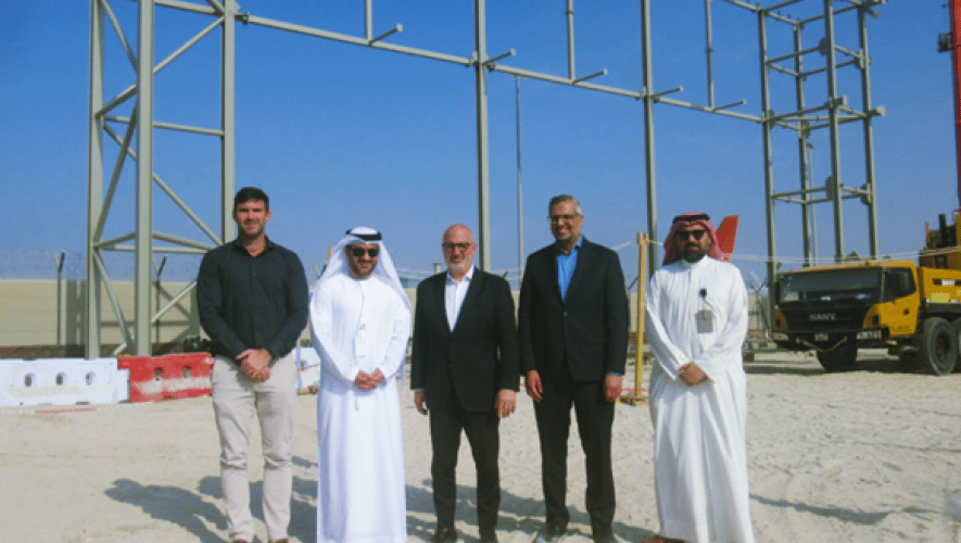 Executives from Abu Dhabi Airports join Bombardier leadership at site of the company’s  Abu Dhabi service centre