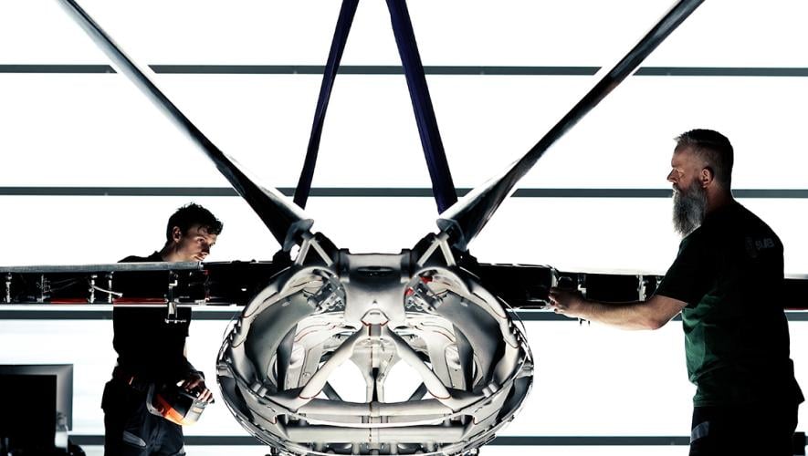 Saab 3D-printed fuselage 