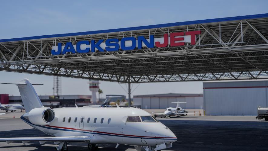 Aircraft Canopy at Jackson Jet Center KTWF