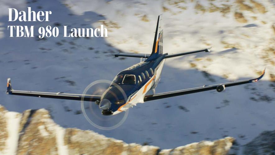 Daher TBM 980 in flight