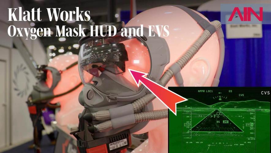 Oxygen mask with Klatt Works built-in HUD