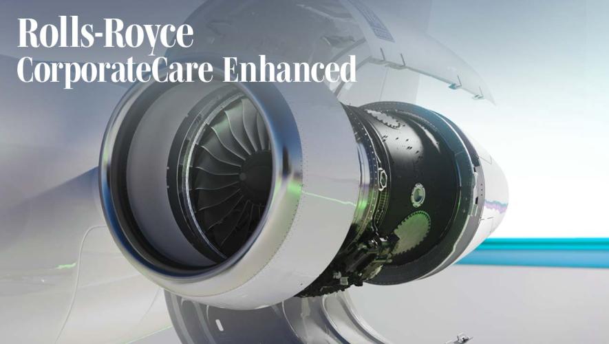 Rendering of Rolls-Royce jet engine