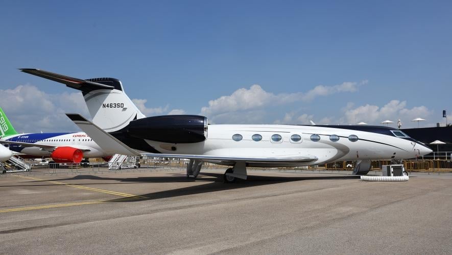 Gulfstream G500 at Singapore Airshow in 2026