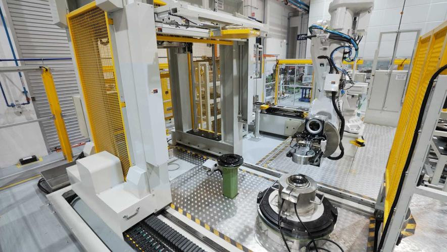 P&W Eagle Engine Services automated high-pressure compressor stacking system Alfred