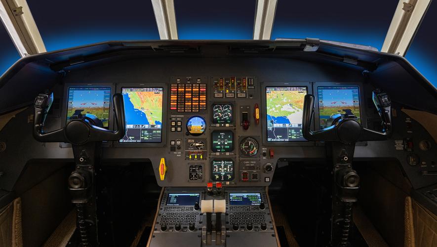 Thornton Aviation Falcon 2000 cockpit