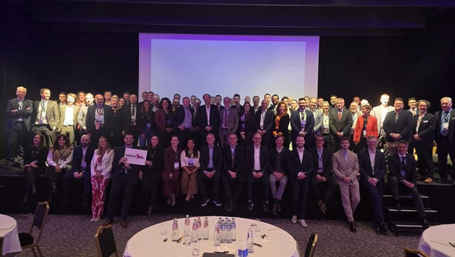 Stage full of people 