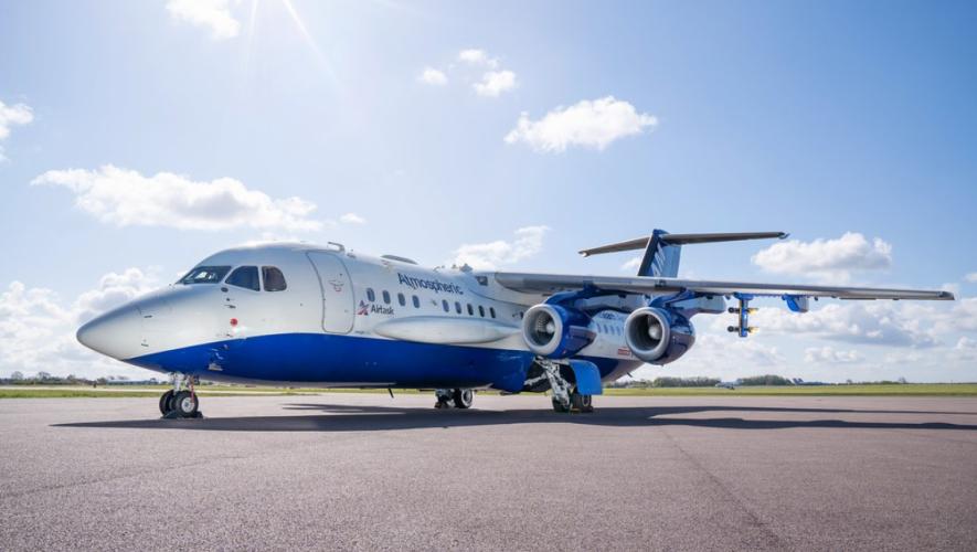 FAAM BAe146 parked on the ground