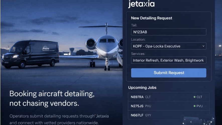 Screenshot of booking platform 