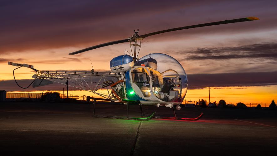 Wildhorse Helicopters Bell 47 helicopter
