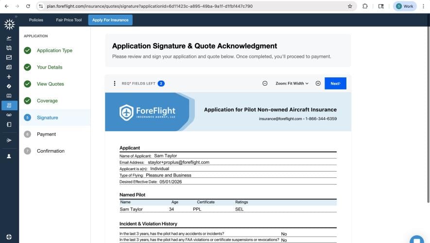 ForeFlight Insurance