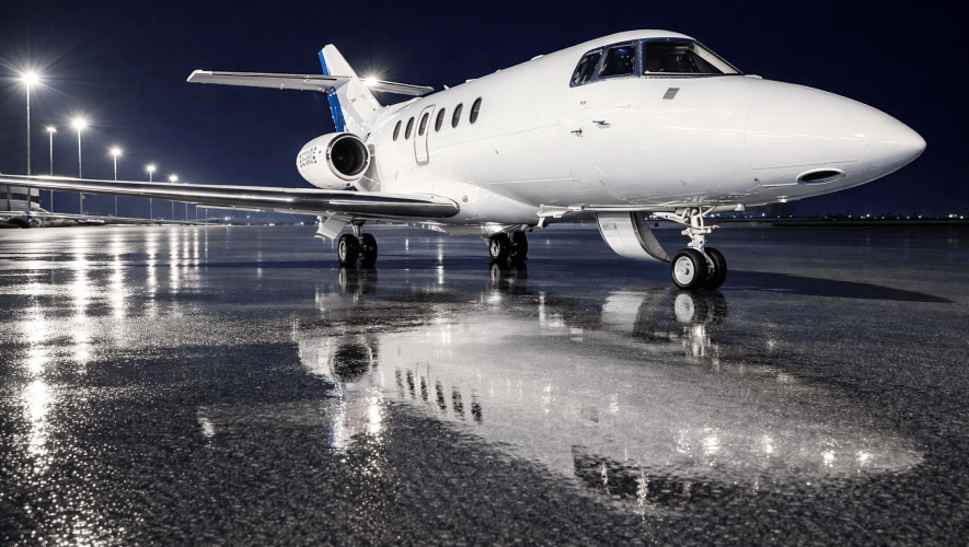 IsraFly's first aircraft, a Hawker 800 XPi