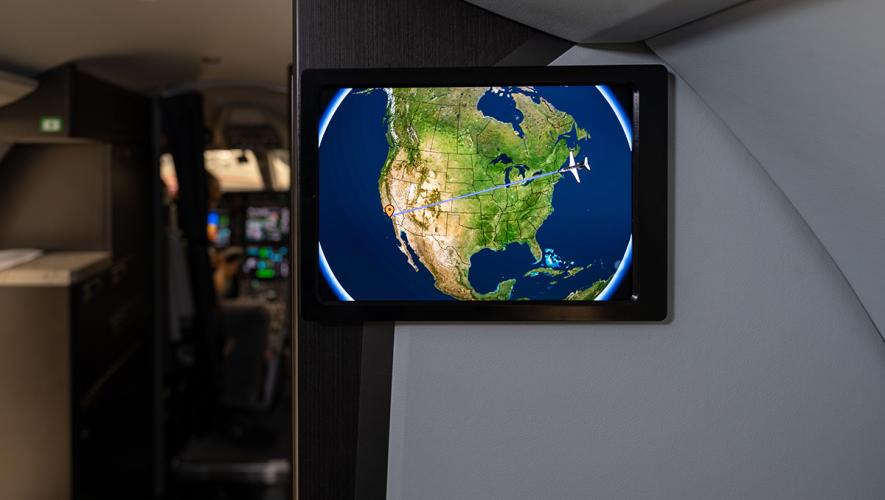 The Send Oasis Moving Map as installed in a Pilatus PC-24