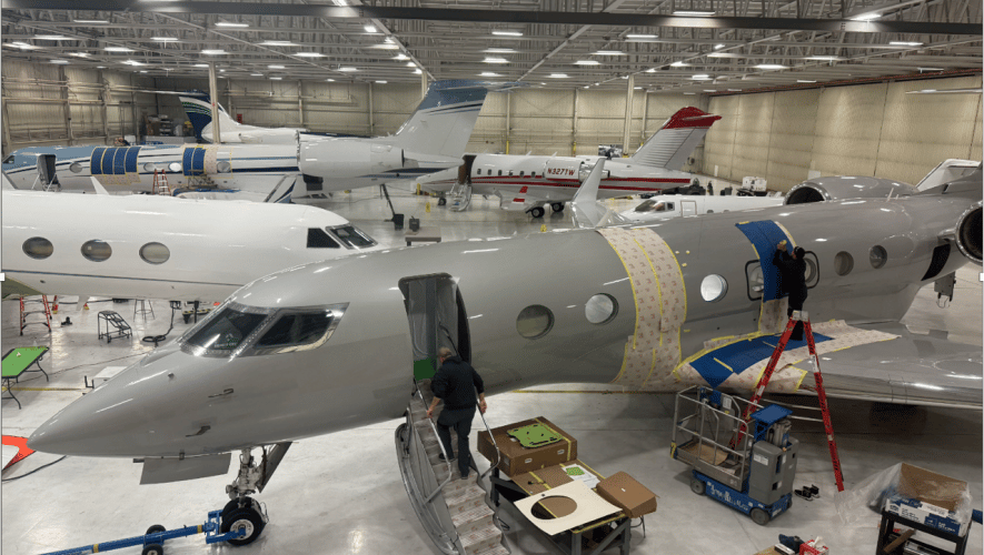 New World Aviation's maintenance hangar