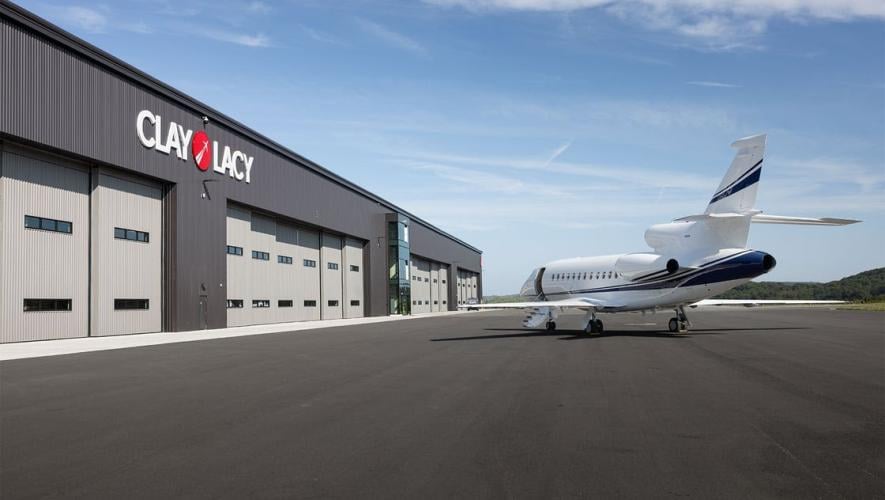 aircraft on Clay Lacy Ramp at KOXC
