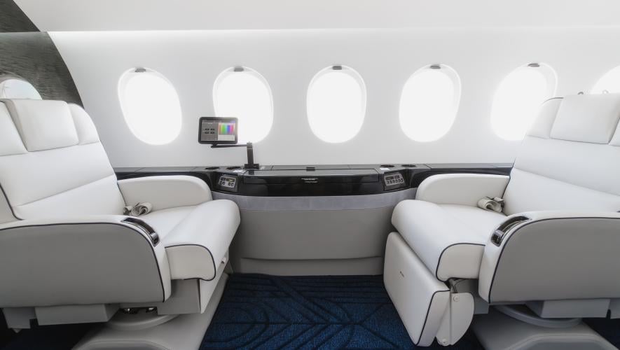 The Fort Lauderdale completions shop delivered a Falcon 2000EX EASy with new interior, cabin management system, and upgraded entertainment.